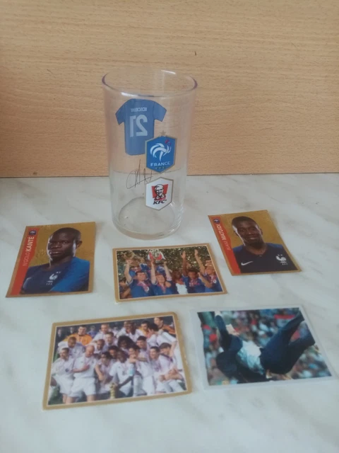 N°2 Grand Verre Biere Signature Equipe Foot Football Blason A