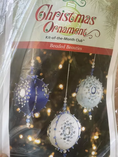 Kit del Mes Club Lentemin Push Pin Navidad Kit de 3 Adornos Bellezas con Cuentas