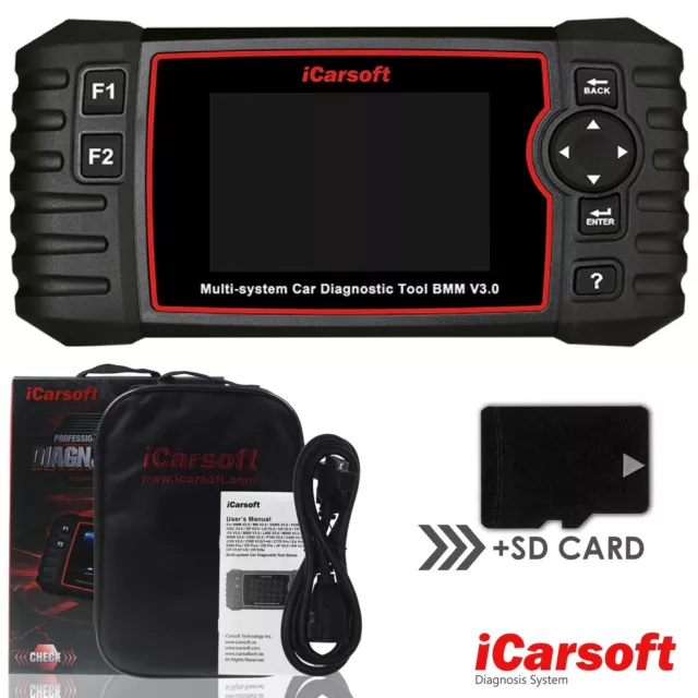 DIAGNOSEGERÄT iCARSOFT BMM V3.0 OBD Scanner Online Updates für BMW MINI