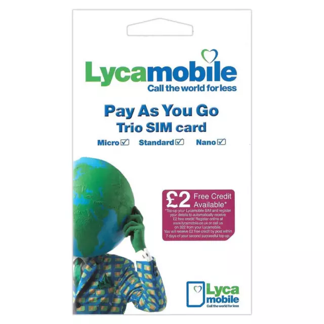 1000 X Lyca Mobile SIM Card PAY AS YOU GO Trio Sim Bulk vendita all'ingrosso joblot