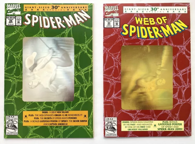 Spiderman 30th Anniversary Hologram Foil Covers Set Of 2