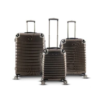 Trolley Case 3-Piece Hardside Lightweight Spinner Luggage Bag Set w/TSA