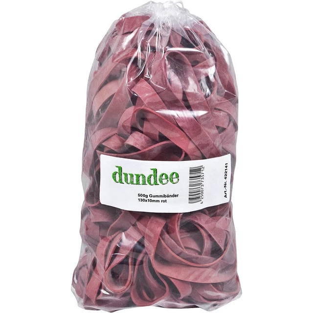 dundee Gummibänder rot 1,0 cm, Ø 13,0 cm, 500,0 g