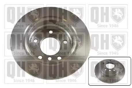 JEU DE 2 DISQUES DE FREIN ARRIERE QUINTON HAZELL BDC3805 Drive Auto Discount