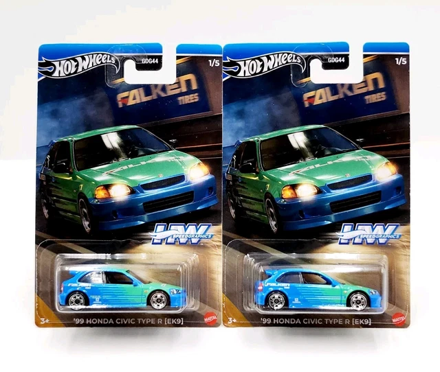 X HOT Wheels 2024 HW Speed graphics '99 Honda Civic Type R [EK9