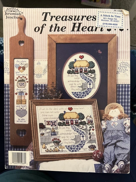Jeremiah Junction Treasures Of The Heart Country Cottage Cross Stitch JL133 Vtg