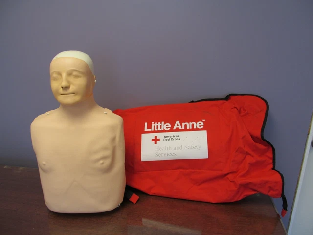 Red Cross Little Anne CPR Trainer Manikin Adult Torso First Aid Nursing EMS Unit Red Cross Little Anne CPR Trainer Manikin Adult Torso First Aid Nursing EMS Unit