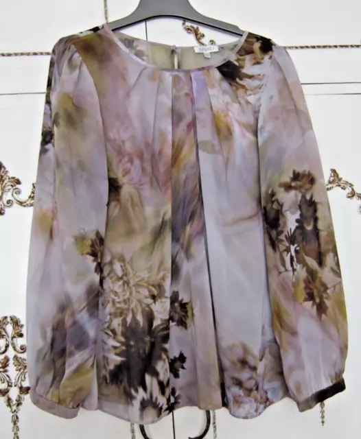 KALIKO Beautiful Blouse Top  Chiffon Shirt Women - UK Size 18