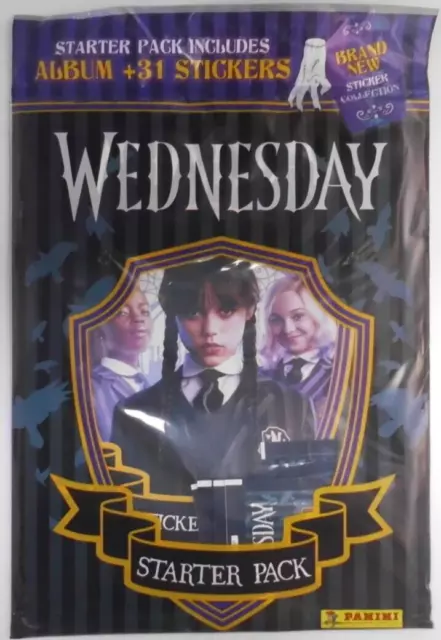 Panini Wednesday The Addams Family Starter pack: Includes Album + 31 Stickers