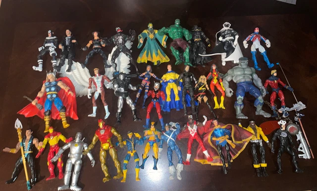 Marvel Legends Toy Biz Loose 6” Action Figure Lot 31 Iron Man Cap Hulk Thor Xmen