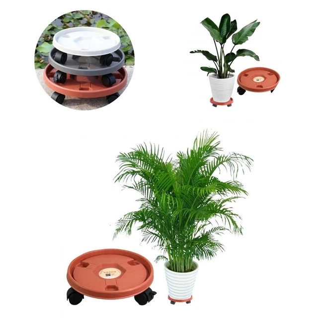 Supporti per piante rotanti con ruote Vassoio porta vaso da
