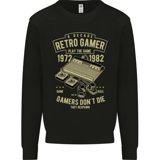 Retro Gamer Funny Gaming Kids Sweatshirt Jumper