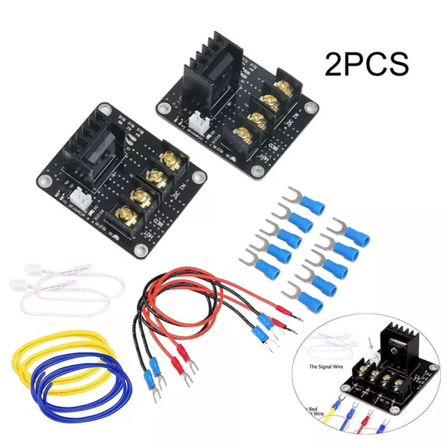 2X MOSFET Board Upgrade 3D Printer Heated Bed Power Module i3 Kit For ANET A8 2