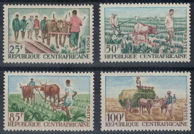 AFRICA CENTRALE 1965 Trazione animale 4v MNH**