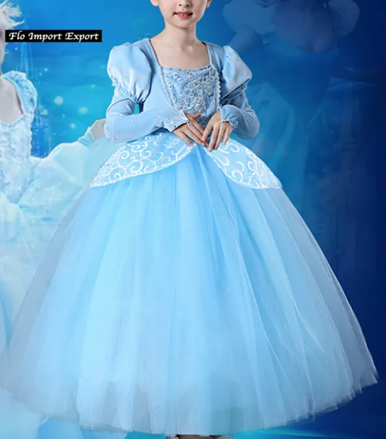 Cenerentola Vestito Carnevale Dress up Cinderella Cosplay Costume Dress 567031