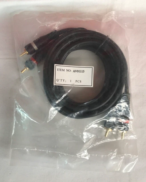 AUDIO ACOUSTIC HIGH Grade Ofc Cable Usa Designed Rca/Phono Connectors