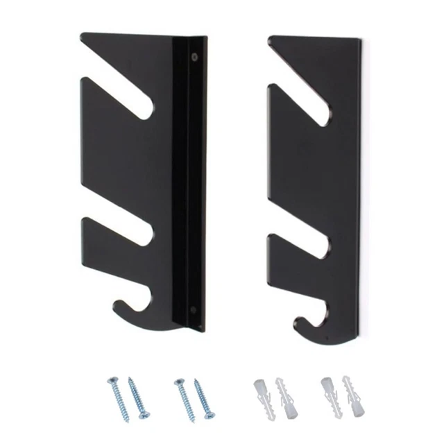 Lot de 2 supports muraux pour skateboard, support mural pour skateboard, support mural pour skateboard, support mural pour planche à roulettes pour affichage et rangement (angle plat