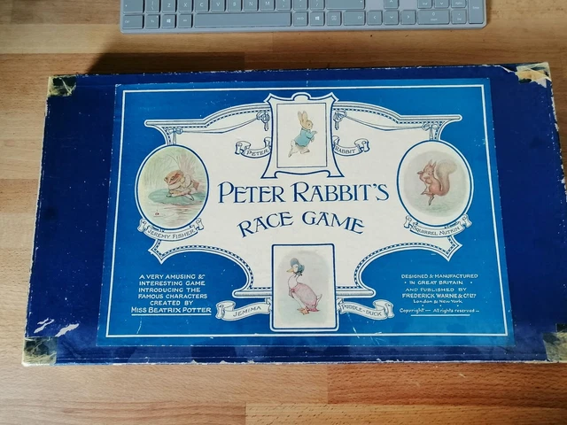 BEATRIX POTTER - Peter Rabbit 's Race Game - 1950s - Board with 4 ...