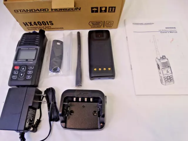 Standard Horizon HX400IS Submersible Safe Handheld VHF Marine Radio