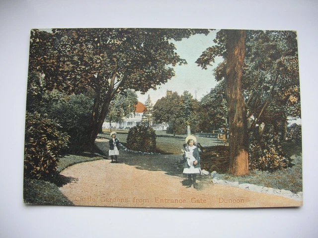 DUNOON POSTCARD - Castle Gardens from Entrance Gate. (1907 – M Wane and ...