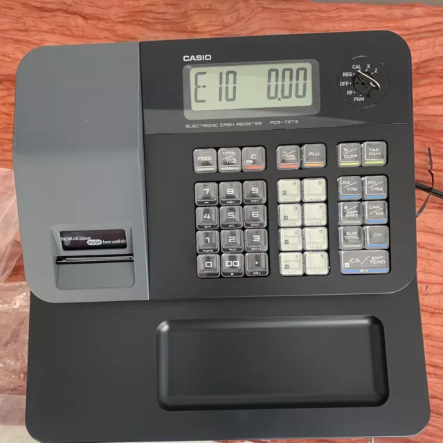 Casio PCR-T273 Electronic Cash Register in Black and Gray NEW OLD STOCK Open Box