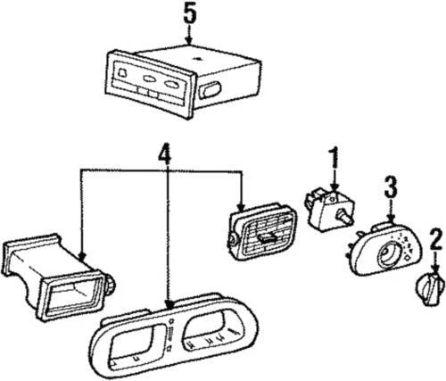 Genuine Ford Control Assembly F58Z19A164A