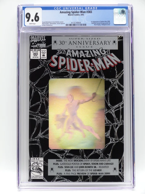 Amazing Spider-Man #365 CGC 9.6 White Pages 1st App. Spider-Man 2099 (1992)