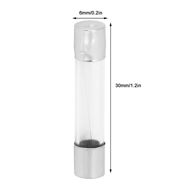 (3A)100 Pièces Fusible En Verre Fusible à Action Rapide Fusible En Verre De