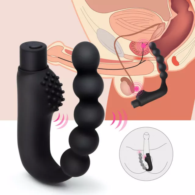 Sex-Vibrating-Men-Prostate Massager-Anal-Butt Plug-Stimulator-Vibrator-Love-Toy