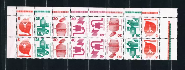 BUND  1973 ZD aus MH 19 **   ZD aus Bogen  - ZD -  Bogenecken oben