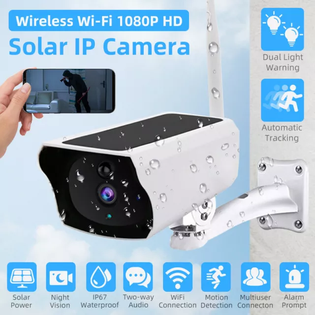 Solar Security IP Camera Battery Powered Outdoor Wireless WiFi PTZ CCTV Camera