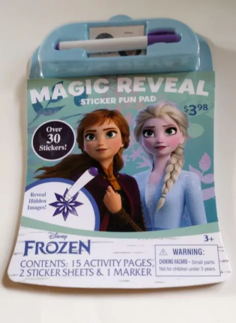 Frozen 2 Magic Reveal Sticker Fun Pad Activity Book & 30 Stickers