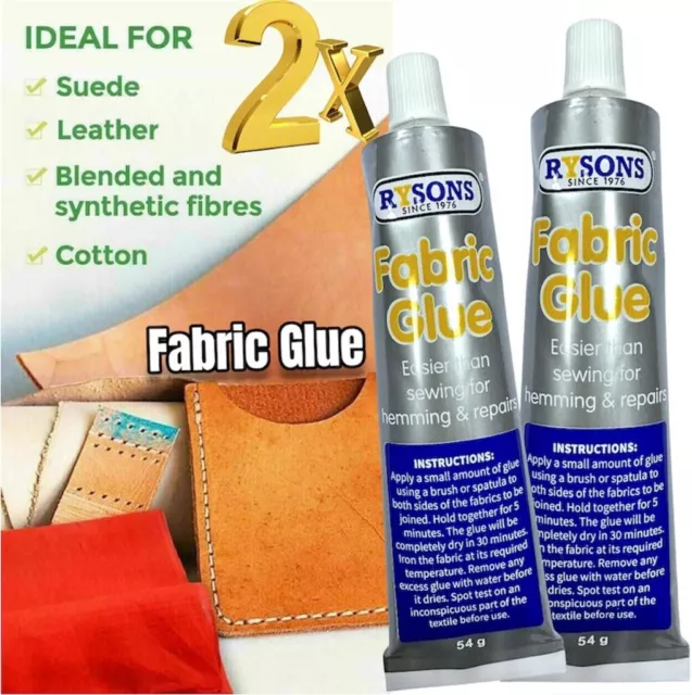 Fabric Glue Textile Hemming Adhesive Bond Craft Sewing No Stitch Strong Glue