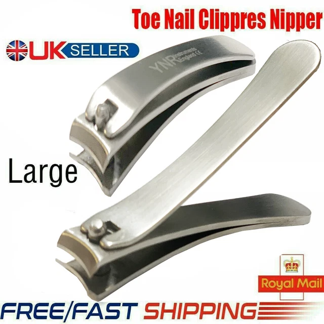 Coupe-ongles Robuste FVION Pour Ongles épais (pieds/mains) - Acier Inoxydable, Courbé, Marron