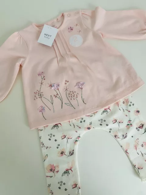 0-3 Months NEXT BNWT Baby Girl Clothes Stunning 2 Piece Floral Outfit