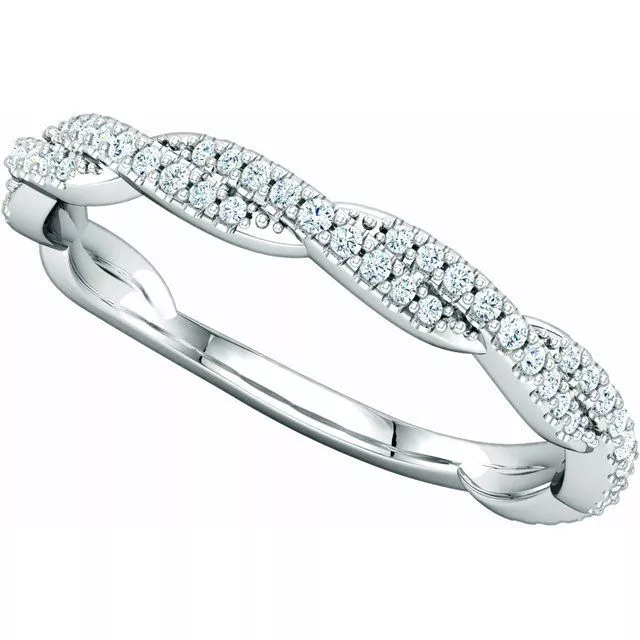 1/6 Karat Natürlicher Diamant Jubiläum Band Im