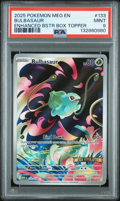 2025 POKEMON MEG En-Mega Evolution Enhanced Booster Box Topper ...