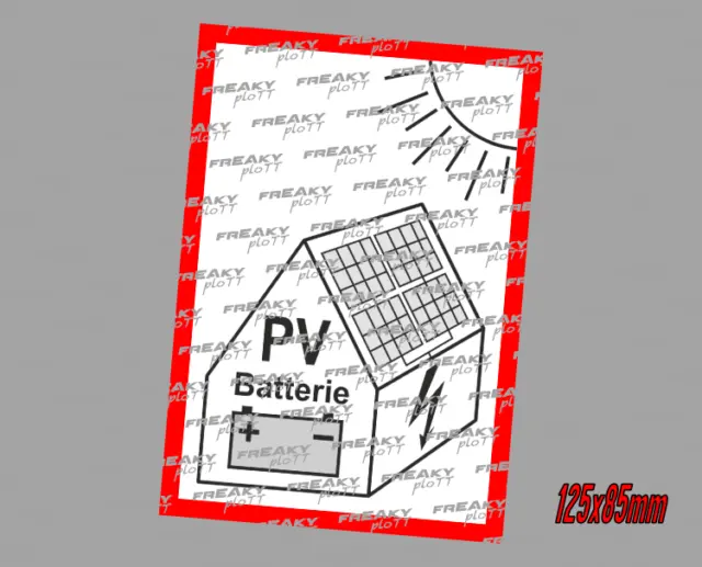 BRESKO PV-Anlage Aufkleber Hinweisaufkleber 40 Stk. auf einem DIN A4 Bogen  Solaranlage Sicherheitsetiketten Hinweis Solar Photovoltaik Schild :  : Bürobedarf & Schreibwaren
