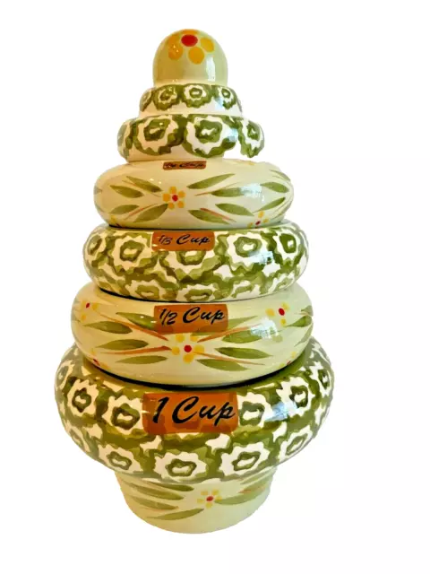 Temp-tations Old World Stackable Tree Measuring Cups 