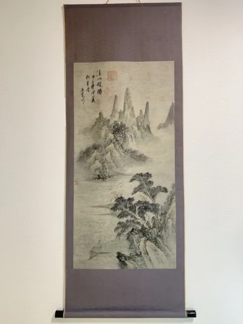 CHINESE HANGING SCROLL ART Painting kakejiku vintage ANTIQUE China PICTURE #180
