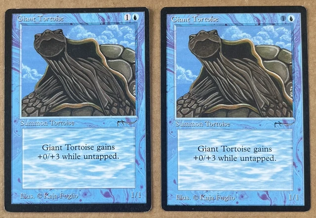 MTG Giant Tortoise X2 (1x Light, 1x Dark)-Arabian Nights-