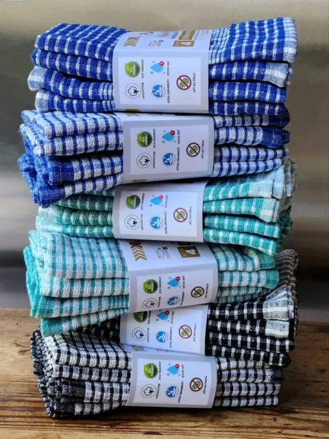 1-10 Pack Wonder Dry Tea Towel 100% Cotton Terry Kitchen Towels Dishtowels !!!!