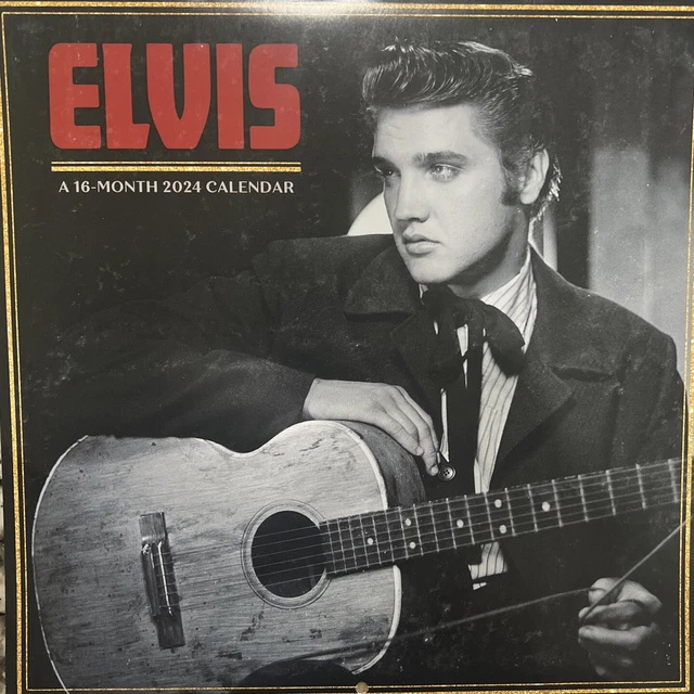ELVIS PRESLEY 2024 Monthly Wall Calendar 12 x 12 Wall Calendars 29.