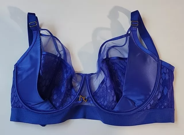 Ann Summers Lace Cobalt Plunge Bra Sexy Lingerie Underwear Wired