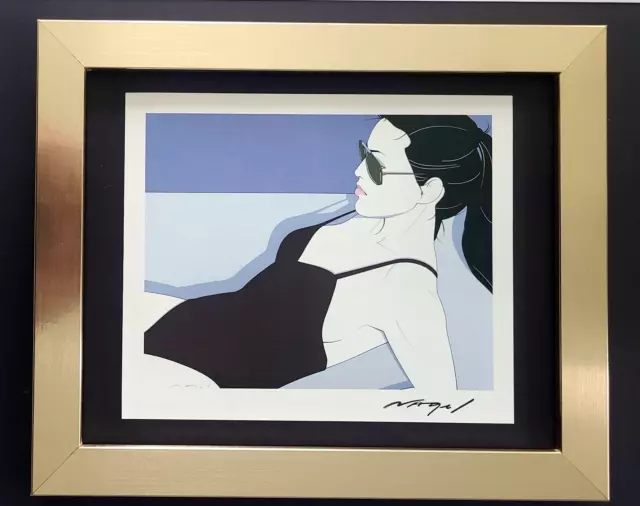 Patrick Nagel + Beautiful 1990'S Pop Art Signed Print  + New Frame