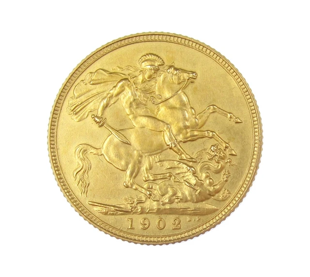 Edward Vii 1902 Matt Proof Gold Sovereign - A/Unc