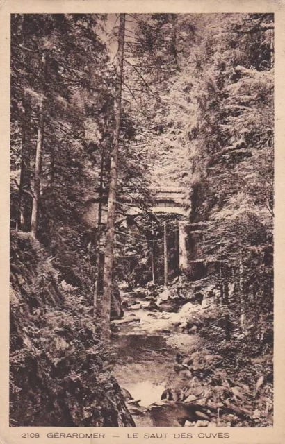 CPA 88 LORRAINE VOSGES near St Dié GERARDMER Le Saut des Cuves Le Pont 1924