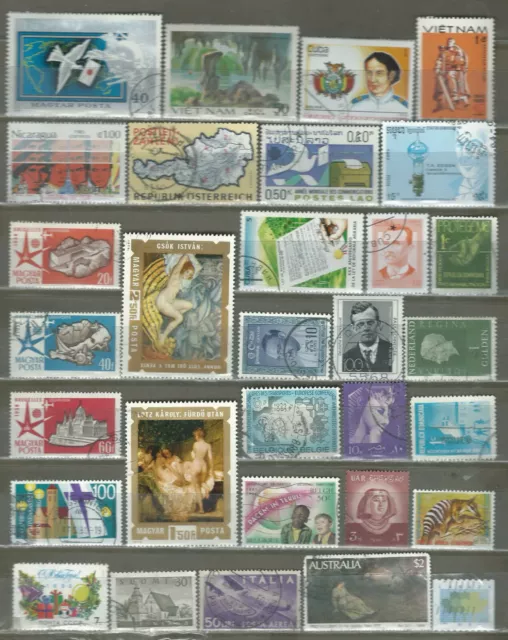 Worldwide 31 Different Used+Mnh Stamps Lot Collection (264)