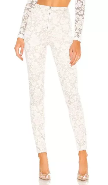 Superdown REVOLVE Women's Justene Sheer Lace Pant in White Size SMALL