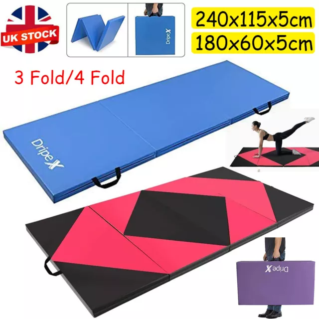 Gymnastics Exercise Folding Mats Crash Floor Tumbling Yoga Gym 5cm Thick Mat